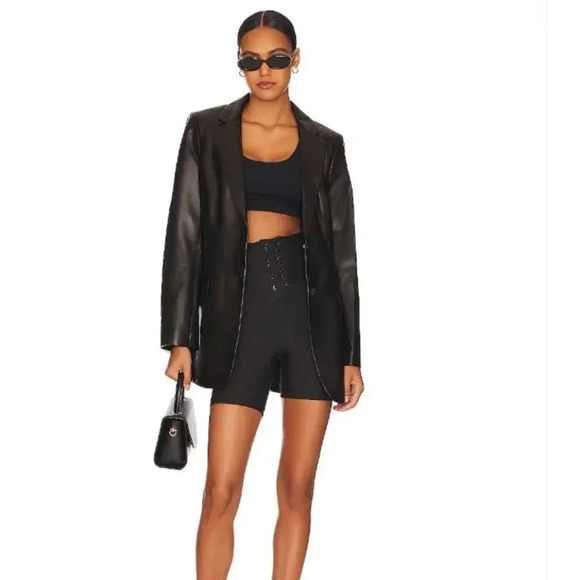 WeWoreWhat Pants - WeWoreWhat Lace Up Biker Short